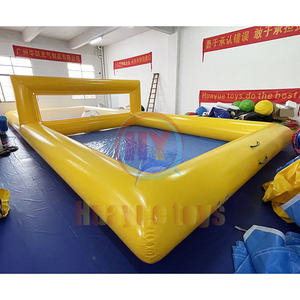 Campo da Beach Volley Gonfiabile Grande per Giochi in Acqua, Campo da Beach Volley Gonfiabile per Piscina, Parco Acquatico con Rete, Giardino Gonfiabile - Product Image 3