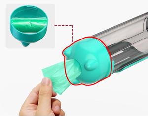 Bouteille d'eau 4-en-1 pour chien avec accessoires, pelle à excréments et sacs – Gamelle portable pour animaux de compagnie - Product Image 2