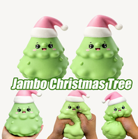 Jouet Squishy Géant Arbre de Noël 16 cm – Anti-stress et Fidget – Coffret Cadeau Promotionnel
