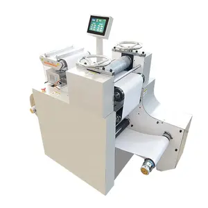 2023 latest design Small automatic roller to roller rolled paper pet film wallpaper foil embossing machine price