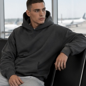 Sweat à capuche oversize 100 % coton pour homme, 480 GSM, haute qualité, <span class=keywords><strong>pull</strong></span> à capuche, ODM, haut en molleton style streetwear, vêtements d'hiver pour femme - Product Image 3