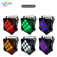 Projecteurs LED sans fil Sailwin Slim Par à piles 9*18W RGBWA UV 6-en-1 pour mariages, contrôle Alexa/WiFi/App/DMX512 pour scène
