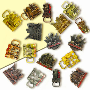 סיטונאי סינגאפורה תיירת מתנות מתכת פותחן בירה מתכת 3d מיליון מדבקה עיר מותאם אישית שרף - Product Image 2