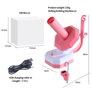 Enrouleur de fil électrique avec interface USB, outils pour machine à tricoter avec organisateur de pelotes, fournitures artisanales électriques - Product Image 5
