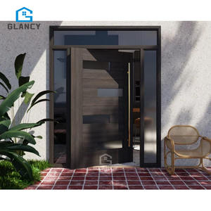 Распродажа, поворотные двери, главные ворота, вход, алюминиевая, деревянная, наружная, передняя, Современная Поворотная дверь для дома - Product Image 5