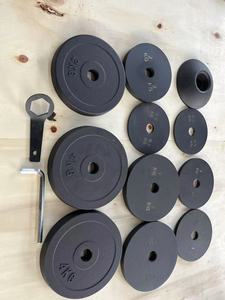 Placas <span class=keywords><strong>de</strong></span> Pesas Rusas Ajustables <span class=keywords><strong>de</strong></span> <span class=keywords><strong>Hierro</strong></span> Fundido <span class=keywords><strong>de</strong></span> 32 kg para Gimnasio, Duraderas y Personalizadas, Incluye Llave y Caja - Product Image 3