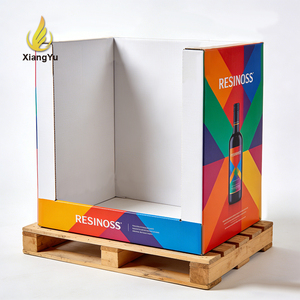 Présentoir de sol personnalisé en carton ondulé pour produits de nettoyage, idéal pour lessive, pour les marchés - Product Image 1
