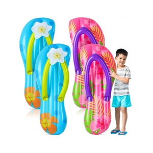PVC Inflatable <b>Surf</b> Board 92*33 CM Two Styles Pool Float for Hawaiian and Wall Beach Party Decorations Tropical Slippers - Product Image 1