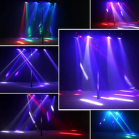 Mini projecteur LED araignée rotatif Base Disco 8x3W DMX512, faisceau LED mobile pour scène, DJ, bar, club