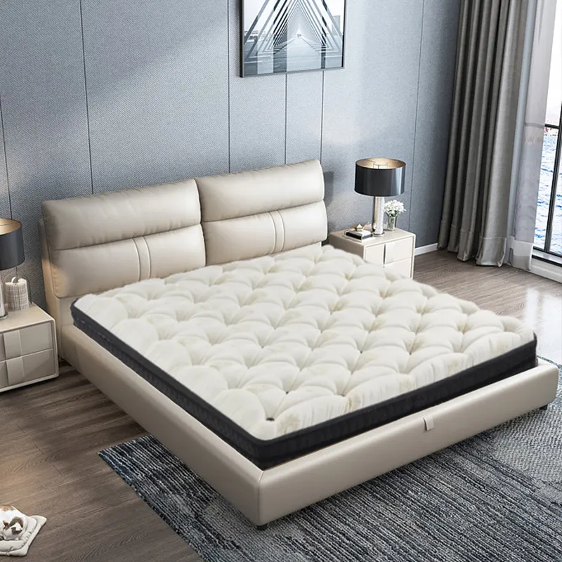 Роскошный латексный матрас кровать Гибридный Карманный пружинный матрас высокой плотности пены домашняя мебель