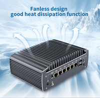 Mini PC Firewall de 6 Puertos 2.5G PoE con Intel I5-10210U, RAM M.2 SATA NVMe, Doble 4K, Sin Ventilador, Router VPN, PfSense, OPNsense, Servidor de Red