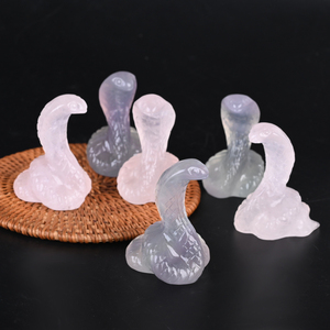 Oferta Especial: Estatua de Serpiente de Cristal Natural, Tallado de Animales en Cristal para Decoración - Product Image 2