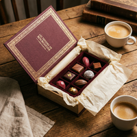 Boîte à chocolat personnalisée avec séparateurs |   Emballage alimentaire résistant à la graisse |   Coffret de bonbons de luxe sur mesure