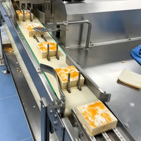 Ligne de production de sandwichs à grande vitesse, équipement de découpe et de remplissage de pain grillé pour usine de boulangerie, transformation industrielle du pain