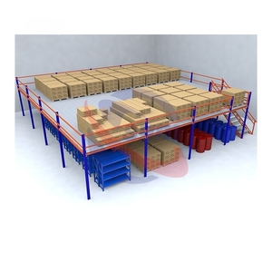 Estanterías Industriales, Plataforma de Entreplanta, Estanterías de Almacenamiento de Alta Resistencia, Unidad de Estanterías Metálicas para Almacenamiento - Product Image 1