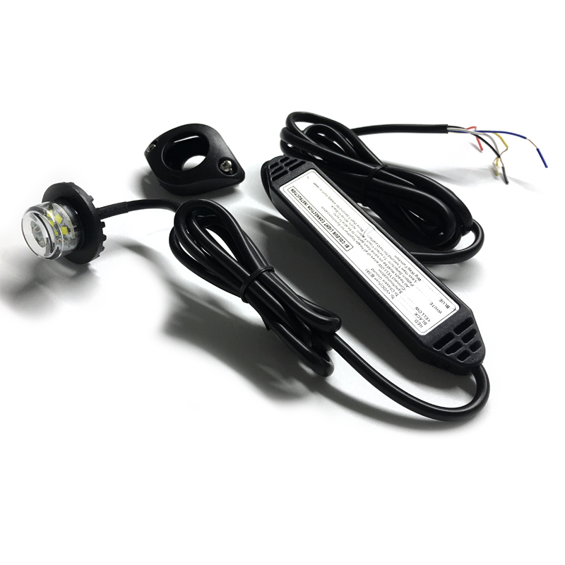 Curved lens mini led vehicle surface mount led hideaway strobe light