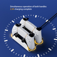 Station de charge d'origine pour manettes PlayStation 5, chargeur rapide pour manettes PS5 DualSense/Pro/Slim