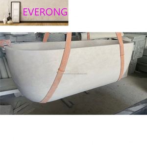 Tự nhiên màu be đá cẩm thạch bồn tắm <span class=keywords><strong>gohera</strong></span> màu be đá vôi đá cẩm thạch bồn tắm freestanding - Product Image 4