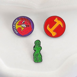 เข็มกลัดเคลือบลายการ์ตูนตลก ปลาบิน ปลาเยลลี่ วีนัส โลหะ สำหรับติดเสื้อ กระเป๋าเป้ ของขวัญสำหรับเพื่อน - Product Image 3