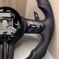 Volant sport en cuir personnalisé en forme de D M Performance pour F10 F20 F30 F32 F80 F82 M3 M4 M5 M6 E90 X5 X6