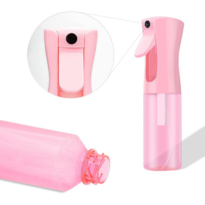 Atomizador de Bomba de Niebla Fina Continua Personalizado de PET, Reutilizable, de 160ml, 200ml, 250ml, 300ml, 5oz, en Rosa, Azul y Violeta, para Peluquería - Product Image 4