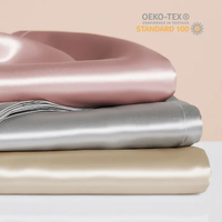 Luxe 6A pur mûrier soie literie taie d'oreiller ensemble Kit 100% soie couvre-lit drap-housse drap plat