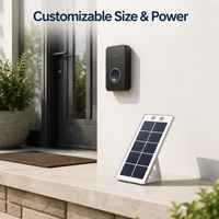 Panneau solaire SMT Sunpower 0,4W à contact arrière sans ligne de grille, mini module PV ultra léger pour GPS, traqueur de bétail, lampe de balise routière