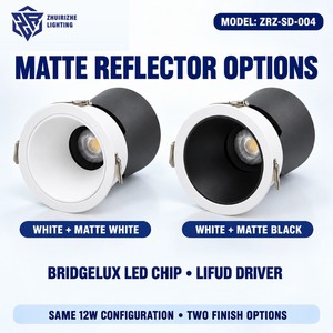 Faretto LED da Incasso Moderno 12W, Diametro 2,5 Pollici (75mm), Foro 83mm, CRI95, Riflettore Opaco Profondo, Downlight da <span class=keywords><strong>Soffitto</strong></span> - Product Image 4