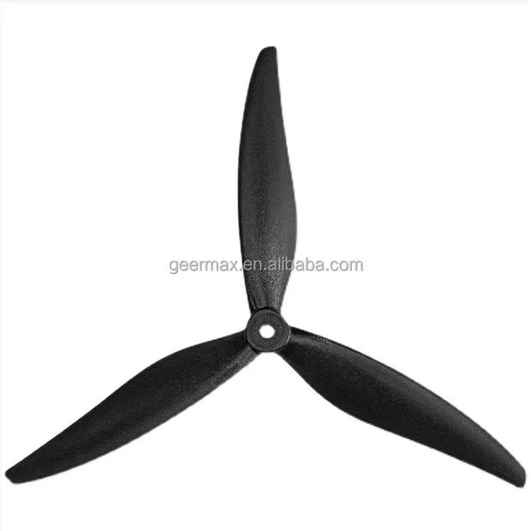 Pour Gemfan 8 pouces 8 "Hélice à trois pales 8040 Nylon renforcé 1CCW + 1CW (Noir) Fabriqué en Chine 8040-3 Composants de pièces de drone