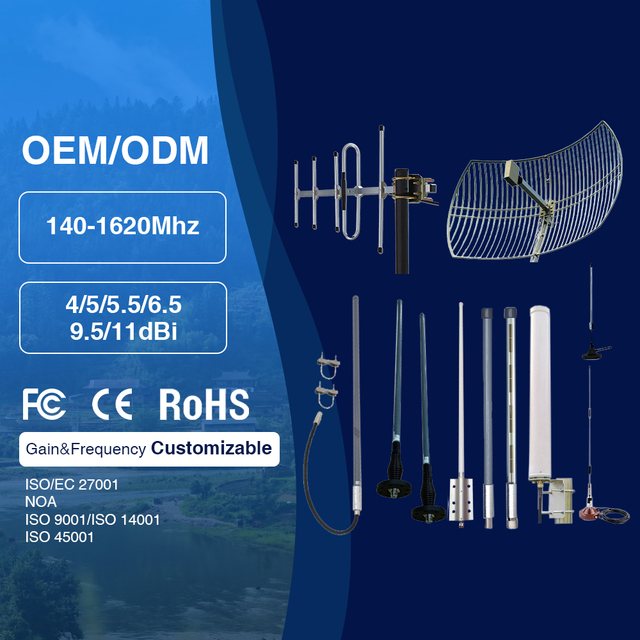 UHF VHF Point to Point Digital TV Yagi Antenna 4G 5g Long Range 50KM Outdoor Omni Directional WiFi Communication Antennas