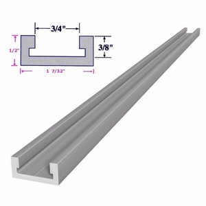 Wholesale Industrial Customized Frame Extrusion Aluminum Profile Roller Rail <strong>T</strong> <strong>Track</strong> - Product Image 6