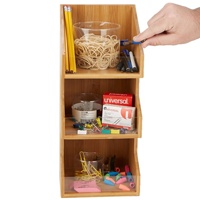 Étagère de rangement murale en bambou multicouche, moderne et minimaliste, pour supermarché et restaurant, idéale pour les épices