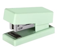 CZ CZS-1601 Mini Kunststoff-Handheftgerät Macaron Kleines Niedliches Schreibtisch-Heftgerät mit Rutschfester Unterlage 40 Stück Heftklammern Kapazität Nr. 10 Heftklammern