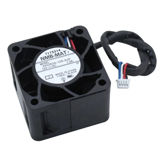 NMB Minebea 04028DA-12S-AUF 4028 12V 1.0A Brushless DC High Airflow Plastic Blades 4cm Power Supply Cooling Fan