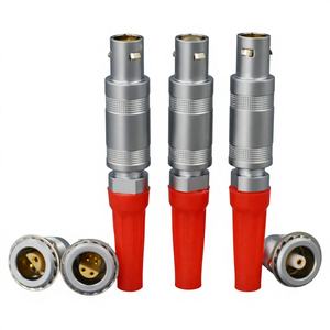 RealRun Aviation Plug Connector Zelfvergrendelende halvemaanvormige stekker 1/<span class=keywords><strong>2</strong></span>/3/4/5 naar NP coaxiale connector Zorgt voor een stabiele verbinding - Product Image 3