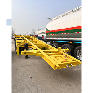 Semi-<span class=keywords><strong>remorque</strong></span> châssis squelette double essieu léger haute performance pour conteneurs maritimes à vendre - Product Image 6