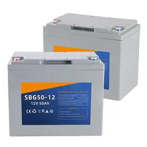 Giá thấp SBG-12V 50Ah gel chì axit Pin chì axit Pin cho năng lượng mặt trời bảng điều khiển