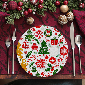 Assiettes de présentation personnalisables en plastique PP écologique, durables et non toxiques de 13 pouces pour fêtes, mariages, réunions de famille, hôtels - MOQ 100 pièces - Product Image 5