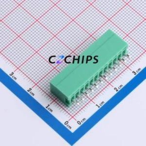 MX2EDGVC-2.54-12P-GN01-Cu-A Plug-in Terminal Block Through hole,P=2.54mm Board-to-Board / Socket - Closed 1x12P 2.54mm Green - Product Image 2