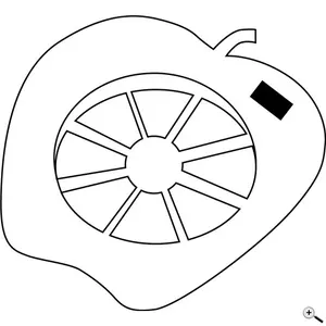 Tabla de cortar de manzana con diseño personalizado, gadgets personalizados - Product Image 3