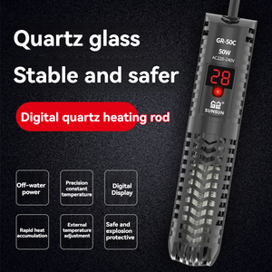 מחמם אקווריום מזכוכית מודרני פרימיום עם תצוגה דיגיטלית, תרמוסטט אוטומטי ועיצוב עמיד בפני ניפוץ עבור דגי תוכי אדומים וצבים - Product Image 3