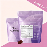Suplemento de Hierbas en Gomitas para Dormir, Fabricante de Suplementos Personalizados OEM, Vitaminas para Adultos para Aliviar el Estrés y Mejorar la Calidad del Sueño