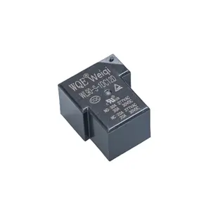 12V DC SPDT额定负载40AMP 220VAC 40A 30VDC 5引脚宽脚0.9W替代T90通用继电器