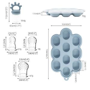 ชุดอุปกรณ์ทานอาหารสำหรับเด็กทารก ผลไม้และ<span class=keywords><strong>ผัก</strong></span>ปลอดภัยสำหรับเด็ก พร้อมที่กัดสำหรับเด็ก ช่วยในการฝึกการกินอาหารเสริม - Product Image 4