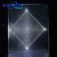 Plaque diffuseur en acrylique prismatique PS anti-éblouissement pour éclairage LED pyramidal inversé UGR 1200mm*2440mm