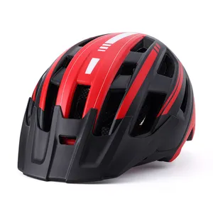 城市自行车头盔，带护目镜，适合男子公路自行车和MTB头盔，成人自行车装备