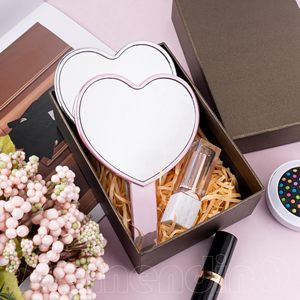 Hình Trái Tim Túi Tay Vanity Gương Nhỏ Cầm Tay Nhỏ Gọn Biểu Tượng Tùy Chỉnh Cá Nhân Trang Điểm Mỹ Phẩm Gương Công Cụ Món Quà Lưu Niệm - Product Image 5