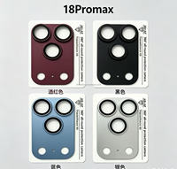Protection d'objectif d'appareil photo en métal de qualité supérieure, dureté 9H, avec couverture en verre trempé anti-traces de doigts pour 15 Pro Max