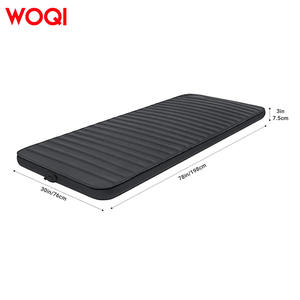 Colchón inflable portátil Woqi Air Sleeping Mat 198x76x7.5cm para viajes al aire libre, 1 persona, diseño minimalista negro - Product Image 3