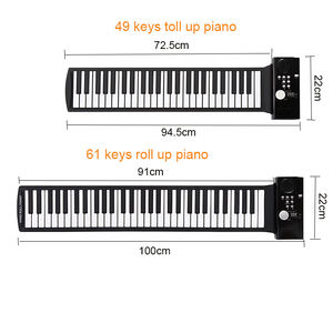 Mini <span class=keywords><strong>piano</strong></span> musical jouet, <span class=keywords><strong>meilleur</strong></span> cadeau, clavier de <span class=keywords><strong>piano</strong></span> électrique pliable en silicone <span class=keywords><strong>pour</strong></span> débutant - Product Image 4